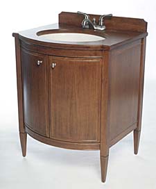 Powder room vanity by Joinery